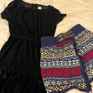 Girls size 6/7 holiday dress and skirt good condition
